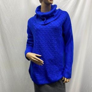 Verve Ami Blue Cowlneck Sweater